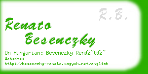 renato besenczky business card